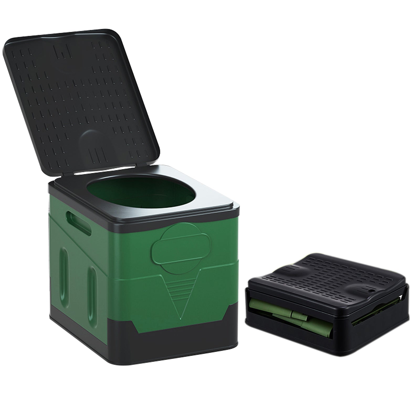 TRIPTIPS Portable Potty for Camping Folding Travel Toilet Camping Toilet Portable Toilet for Adults Car Toilet Camp Toilet Outdoor Toilet for Boat/Hiking/Long Trips/Beach