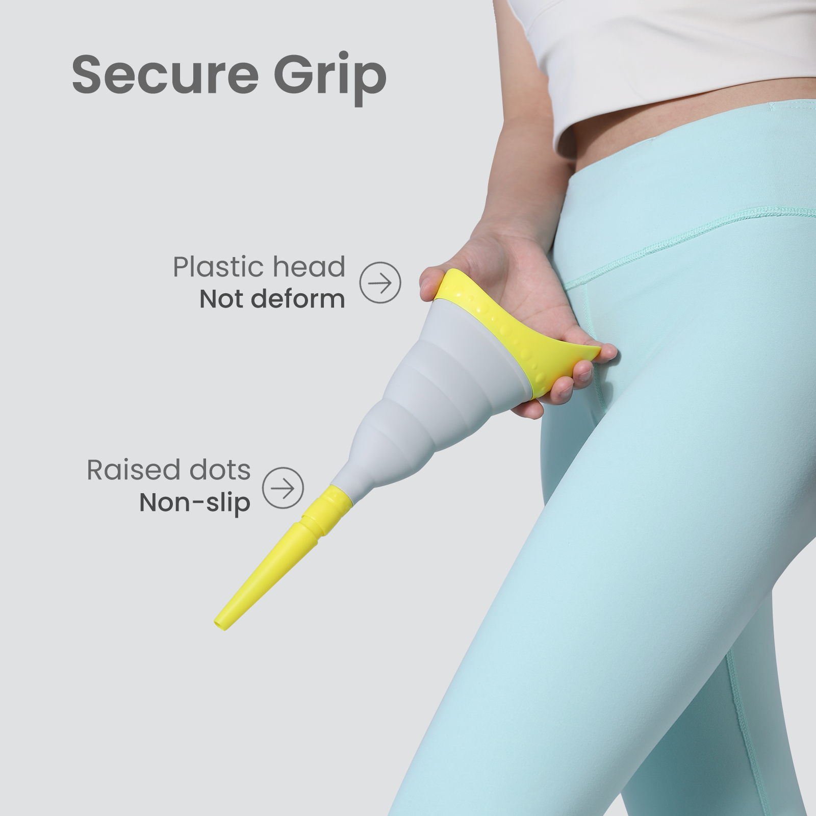 TRIPTIPS Pee Conch Foldable Female Urinal Device Portable Urinal for Women Pee Funnel for Women Travel, She Pee Cup for Women, Stand to Pee Reusable Womens Urinal Funnel with Tube and Case