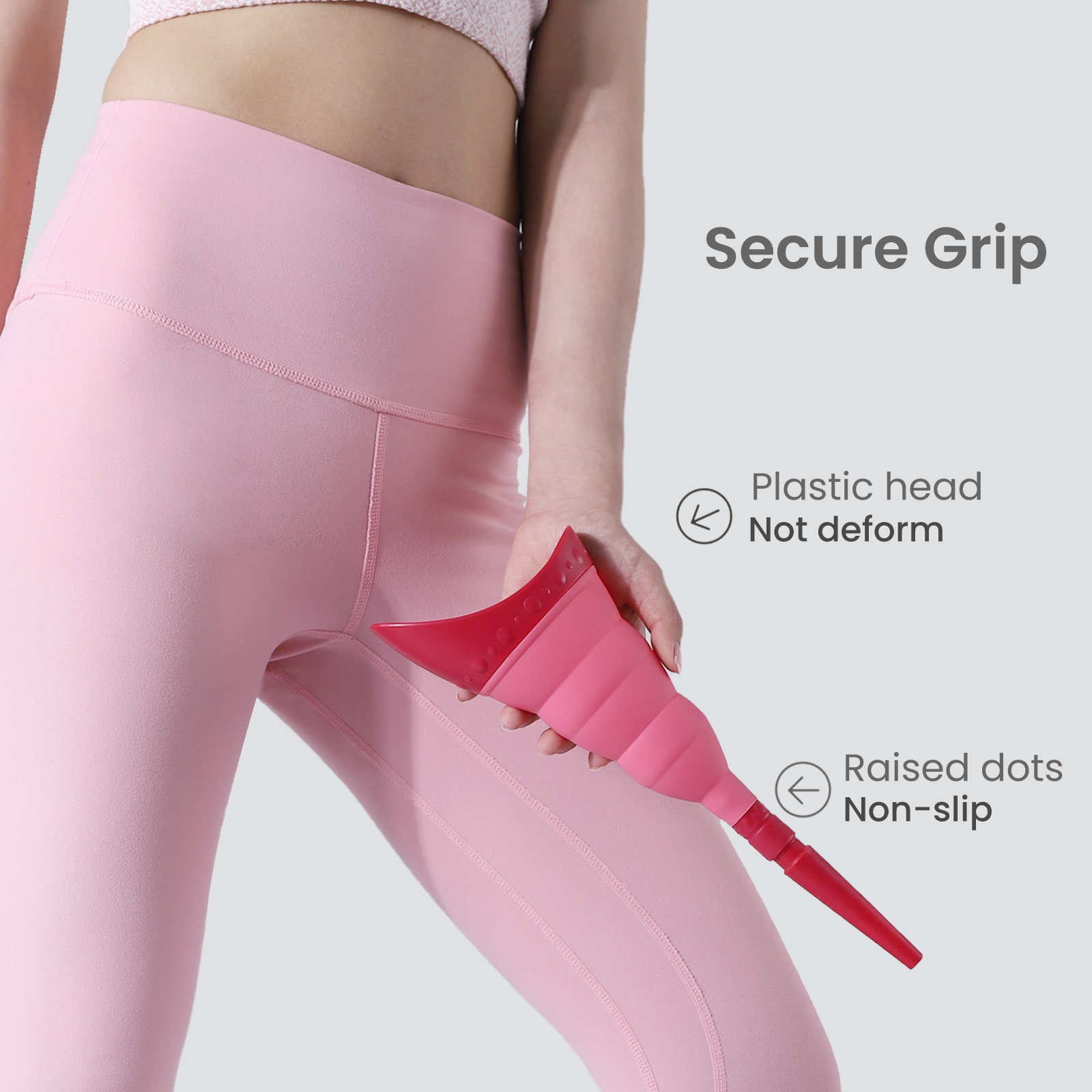 TRIPTIPS Pee Conch Foldable Female Urinal Device Portable Urinal for Women Pee Funnel for Women Travel, She Pee Cup for Women, Stand to Pee Reusable Womens Urinal Funnel with Tube and Case