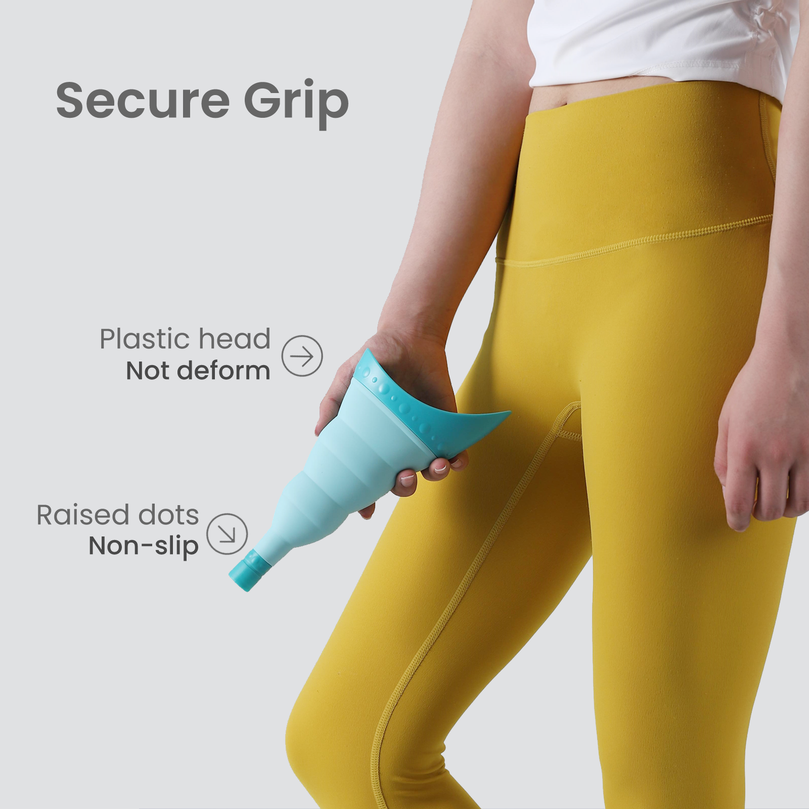 Pee Conch Foldable Female Urinal Device Portable Urinal for Women Pee Funnel for Women Travel, She Pee Cup for Women, Stand to Pee Reusable Womens Urinal Funnel with Tube and Case