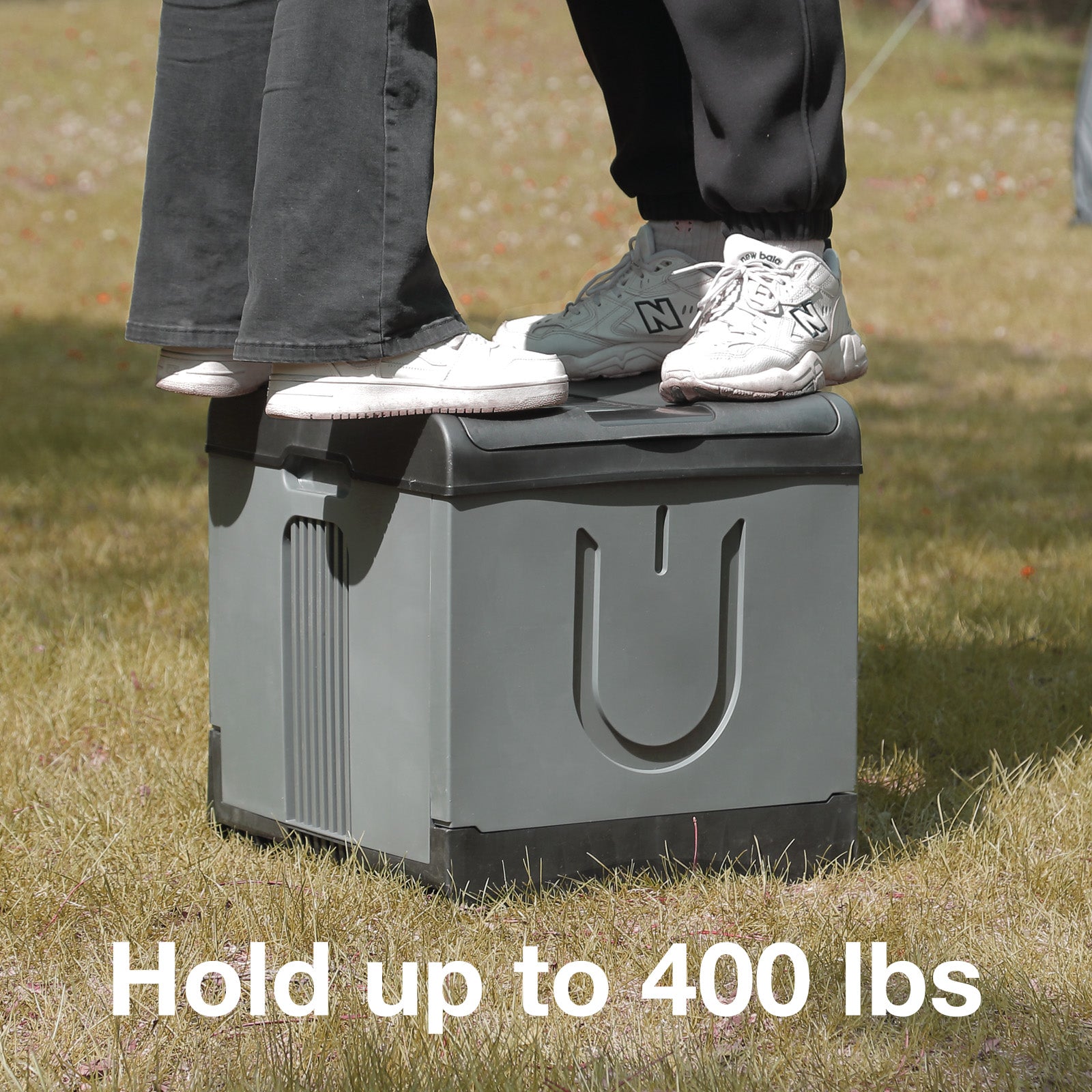 TRIPTIPS Updated Portable Potty for Camping Extra Large Folding Camping Toilet Portable Toilet for Adults Car Toilet Camp Toilet Outdoor Toilet for Boat/Hiking/Long Trips/Beach