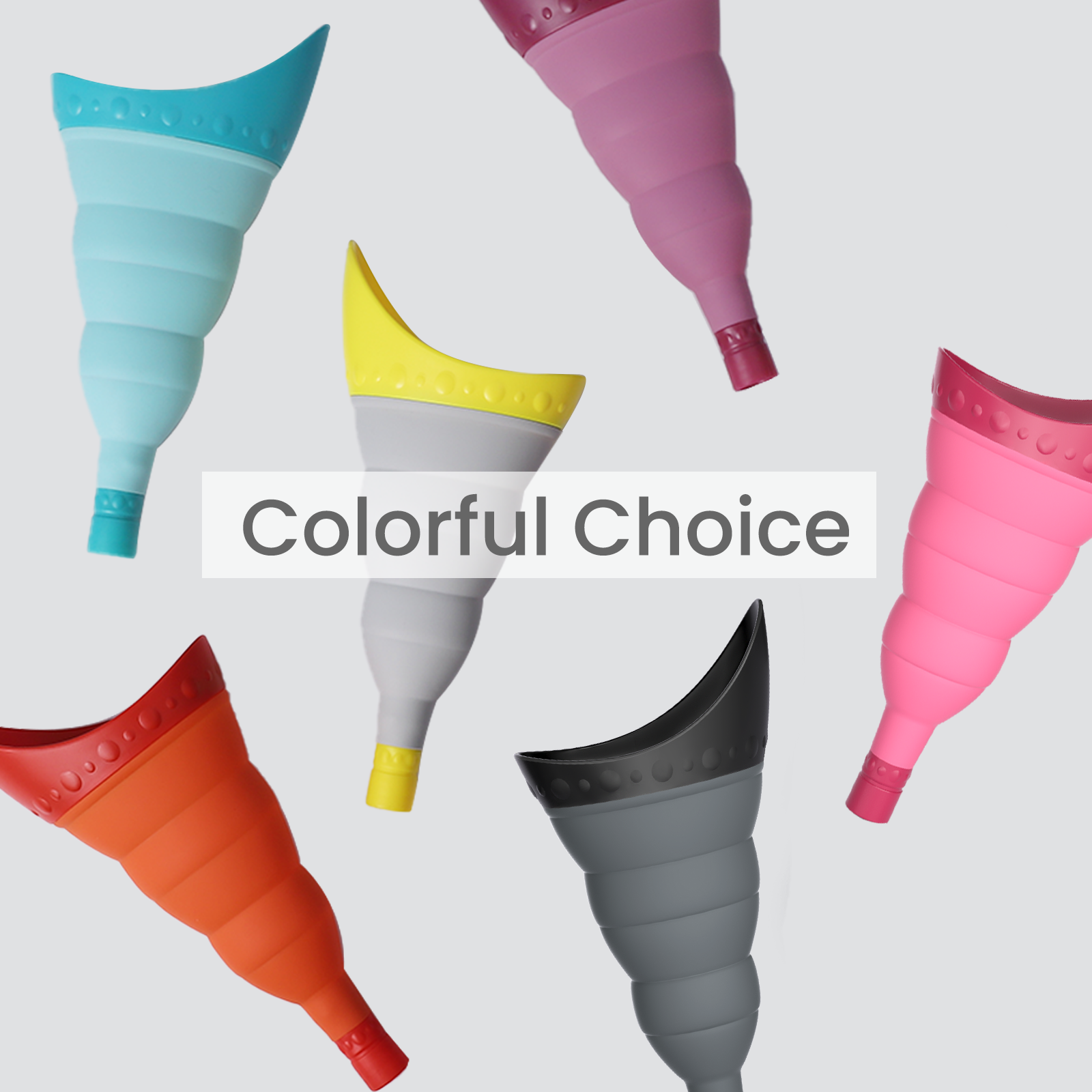 Pee Conch Foldable Female Urinal Device Portable Urinal for Women Pee Funnel for Women Travel, She Pee Cup for Women, Stand to Pee Reusable Womens Urinal Funnel with Tube and Case